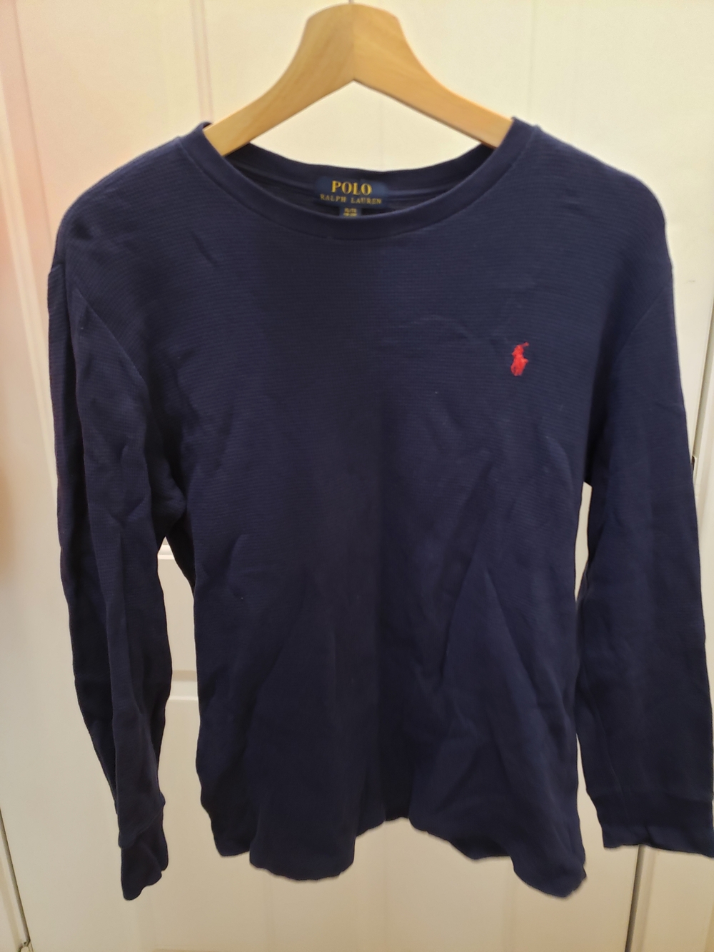 Polo by Ralph Lauren Navy Crewneck with Gold Logo